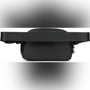 Lolë Jamie Belt Bag Black Monogrammed